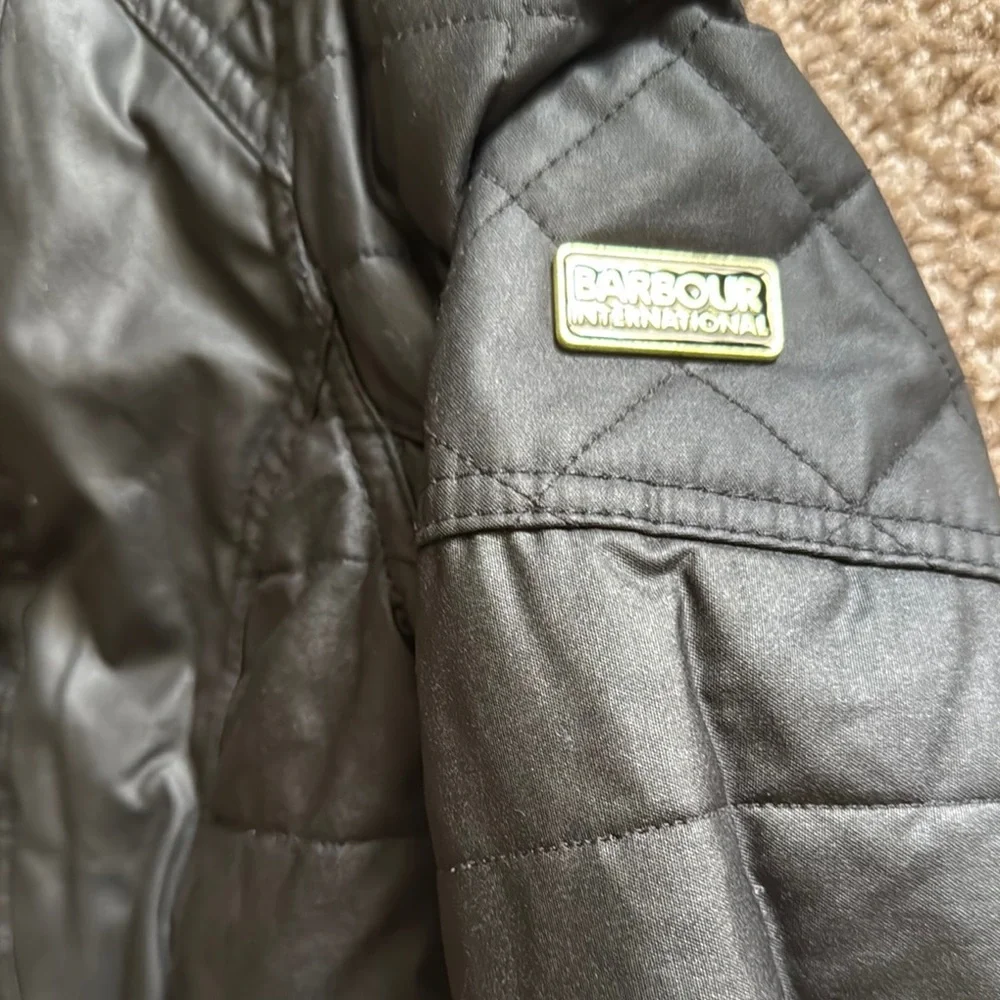 Barbour Black Utility Jacket Waxed Finish - Picture 5 of 9